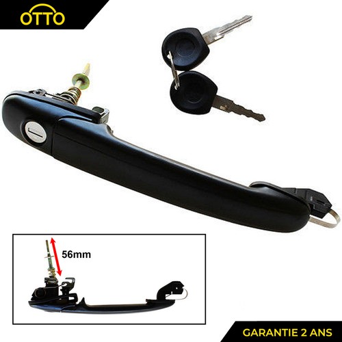 Exterior handle left or - exterior, +