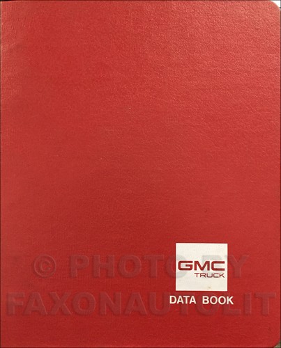 1988 gmc data book - data,