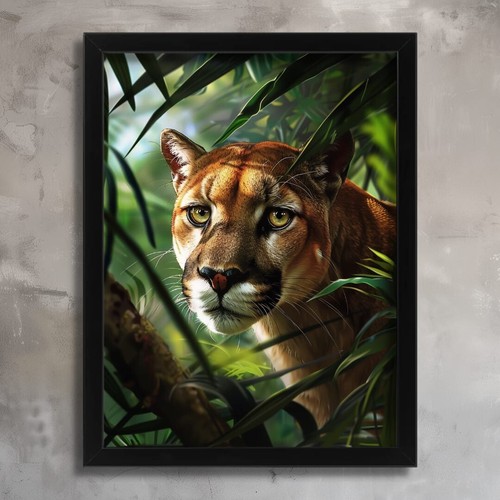 Cougar wall art jungle - wall,