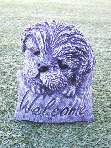 Welcome dog garden ornament - welcome,