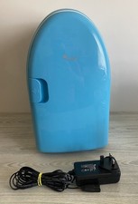 Cristal 6L Mini Fridge Blue With UK Plug Power Supply MNBBX6 Tested & Working