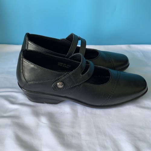 Pavers black leather mary - black,