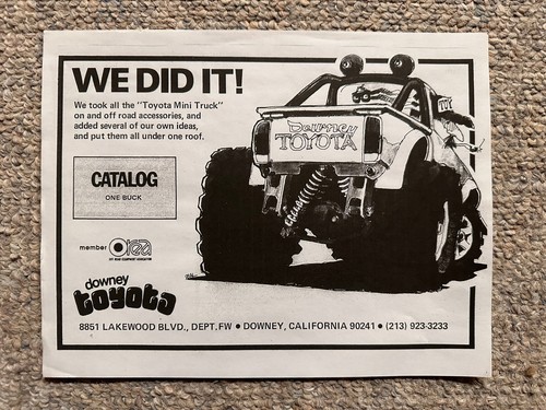 Vintage downey toyota four - vintage,