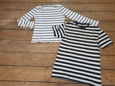 2 X LADIES TOPS NAVY & WHITE/B