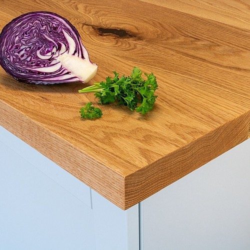 Oak worktop full stave rustic - worktop,