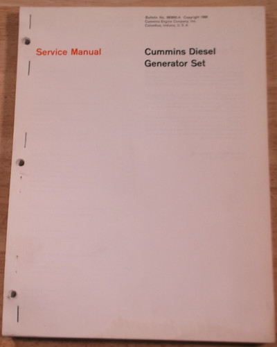 Cummins diesel generator - diesel,