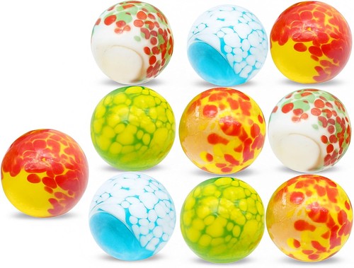 10x large jumbo glass marbles - jumbo,