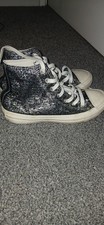 Ladies Sparkly Converse Black