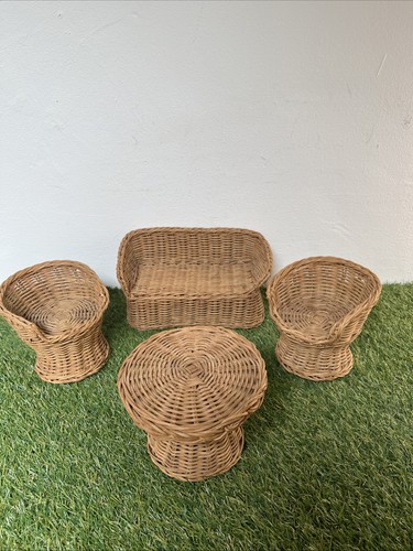 Vintage wicker dolls furniture - vintage,