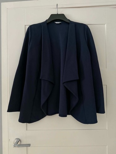 Navy blue open front - blue, open-front