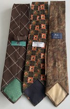 3 Ties, Men’s Branded, Brown