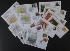 1987-1990 Benham Small Silk First Day Covers-Multi Listing