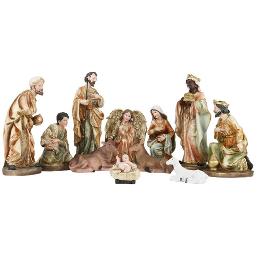 Nativity scene set inch 11 - set, 12