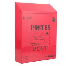 RED LARGE LETTER BOX POST MAIL