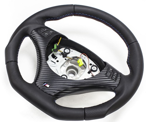 Flattened leather steering - flattened,