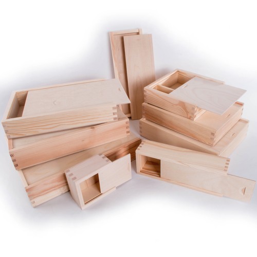 Wooden storage boxes with - storage,