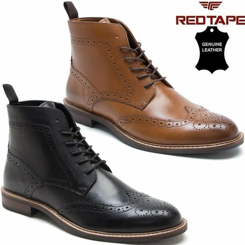 Mens leather boots new smart - mens,