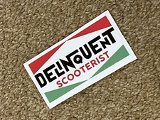 Delinquent Scooterist Sticker Lambretta Vespa Scooter