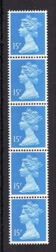 15p machin unmounted - machin, mint