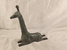 Solid Bronze Giraffe Figurine