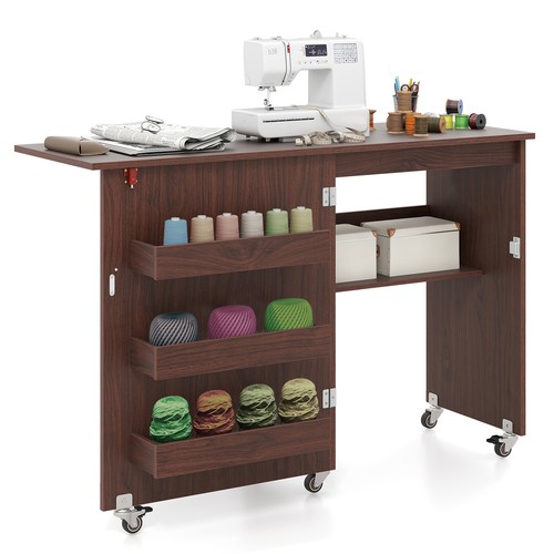 Gymax folding sewing table - gymax,