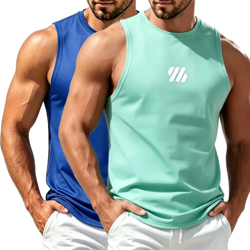 Men casual fitness tank - tank, top