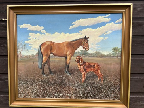 Oil painting canvas horse - canvas,