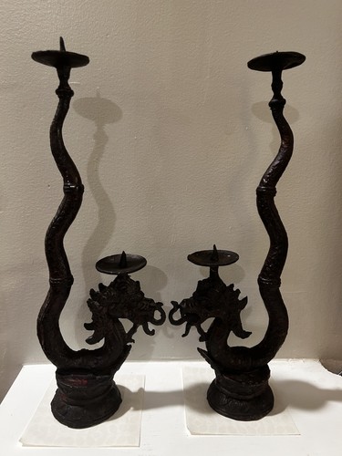 Pair vintage cast - 12",