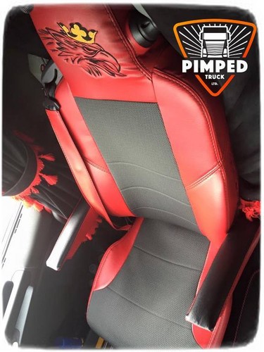 Truck seat covers red griffin - red,