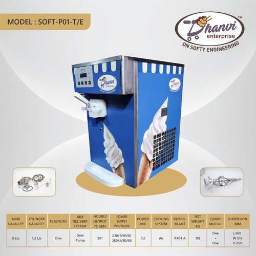 Soft serve ice cream machine - serve,