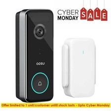 CHEAPEST AOSU 5MP Video Doorbell WiFi HD Triple Motion Detection Alexa Security