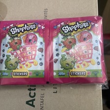 Topps Shopkins Sticker Collection Once you shop you can't stop 50 Sealed Packs 