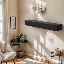 48 In. W X 9 In. D Black