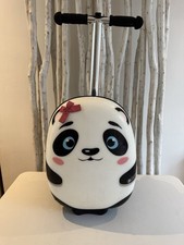 Superb Zinc Flyte Panda Girls 18'' 25L Hard Shell Hand Luggage Suitcase Scooter
