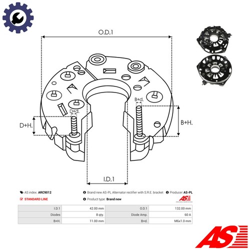 Alternator a3743s for - a3743s,