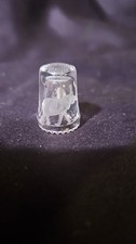 Vintage Crystal Glass Etched