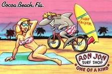 Picture Postcard:;Cocoa Beach, Ron Jon Surf Shop