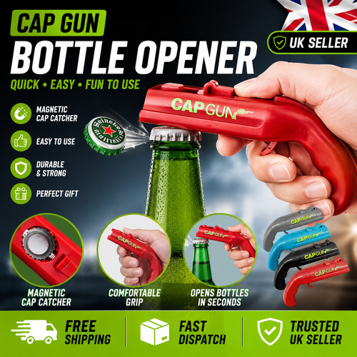 Creative cap bottle opener gun - opener,