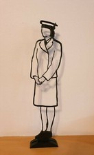 Lest We Forget Royal Navy Wren Silhouette Remembrance, veteran present