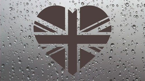 2no union jack heart flag - 2no,