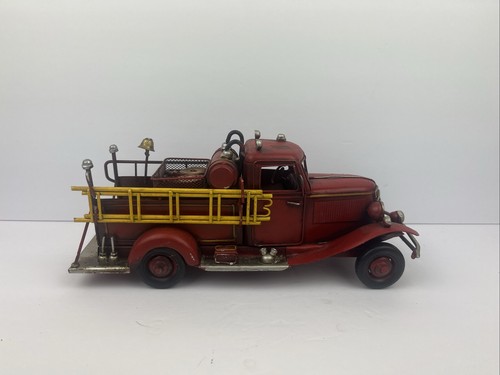 Vintage style firetruck - firetruck, metal
