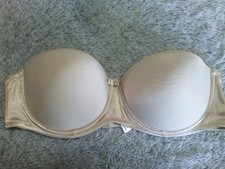 E-VIE satin strappless underwired bra uk 38C /usa 38C /euro 85C   france 100C