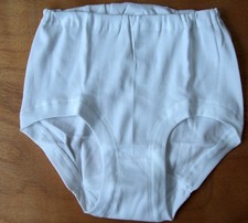 Ladies/Girls size 14-16 1960s styles chool gym knickers netball briefs  White