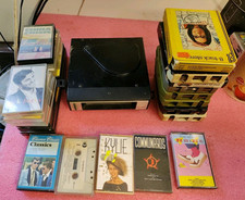 Sharp Solid State Car 8 Track Player. RD-807X 12,  8 Tracks And 17 Cassettes 