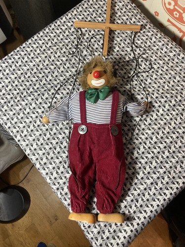 Vintage wooden marionette - vintage,