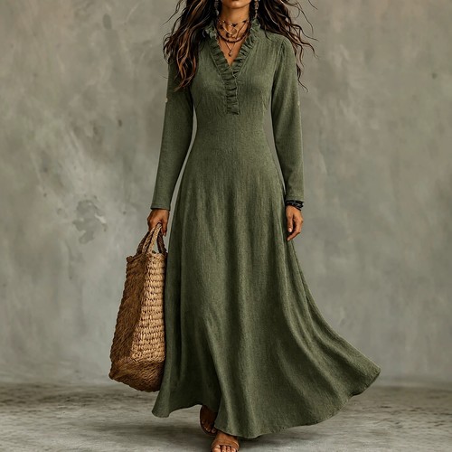 Women ruffle neck casual - women's,