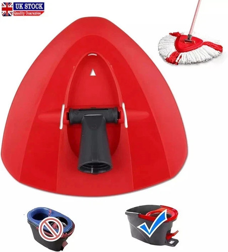 Red spin mop - mop, base