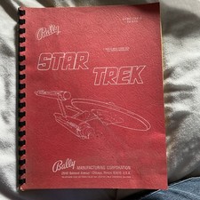Bally Star Trek Pinball General Game Operation Manual Complete 1148-E-FO-620