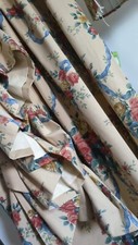 PAIR Of Curtains Anne&Robert SWAFFER Blair Oatmeal fabric with PELEMET
