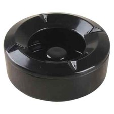 Windproof Ashtray Lidded Black Melamine 4.25" Cigarette Pub Outdoor Ashtray